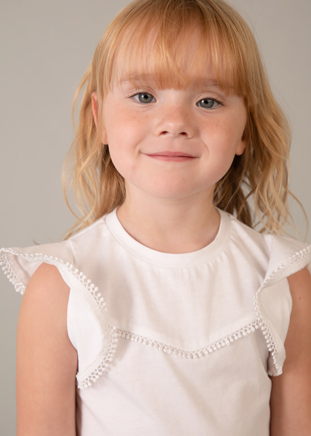 Mayoral Mayoral Lace Trim T-Shirt