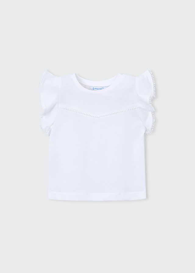Mayoral Mayoral Lace Trim T-Shirt