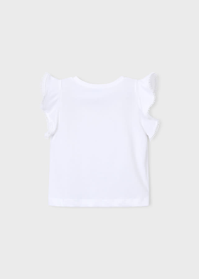 Mayoral Mayoral Lace Trim T-Shirt