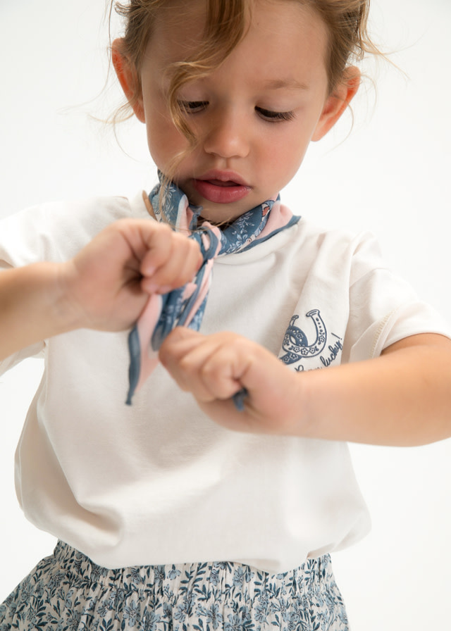 Mayoral Mayoral Born Lucky T-Shirt w/ Scarf