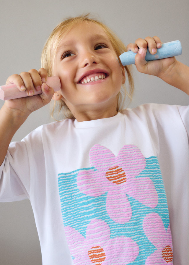 Mayoral Mayoral Floral Print T-Shirt