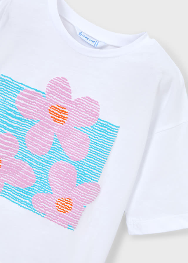 Mayoral Mayoral Floral Print T-Shirt