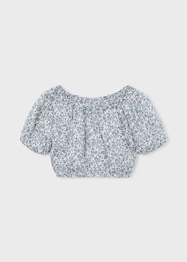 Mayoral Mayoral Floral Cropped Blouse
