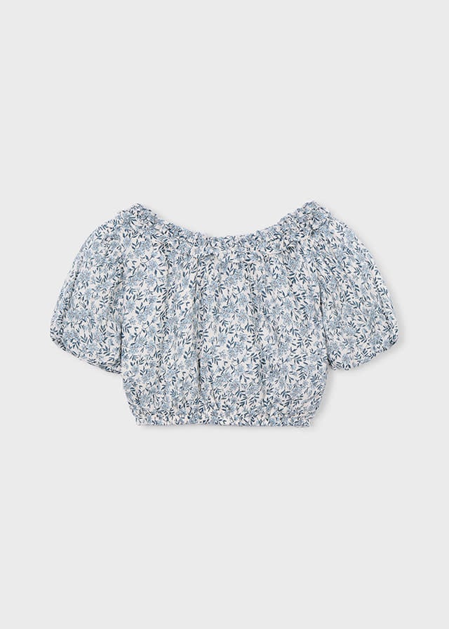 Mayoral Mayoral Floral Cropped Blouse