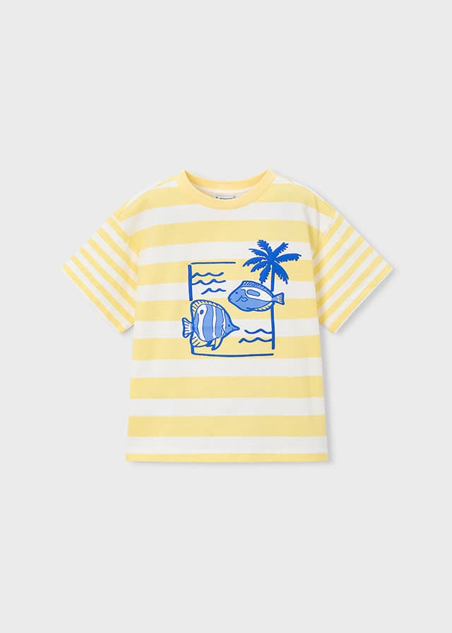 Mayoral Mayoral Stripe Fish T-Shirt