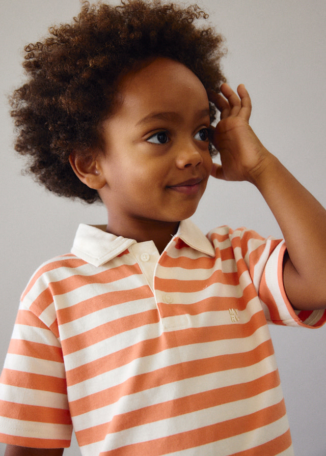 Mayoral Mayoral Stripe Polo T-Shirt