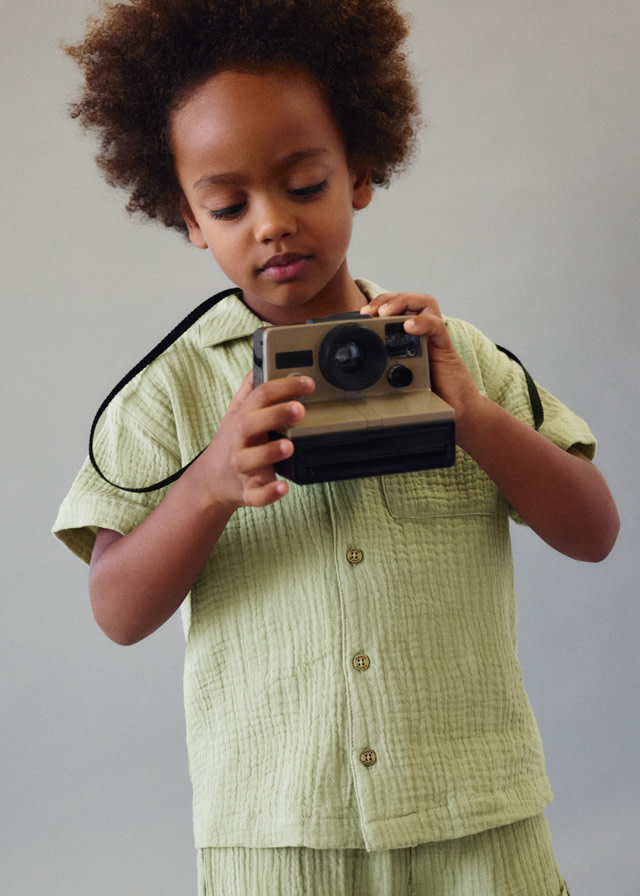 Mayoral Mayoral Muslin Button Up Shirt