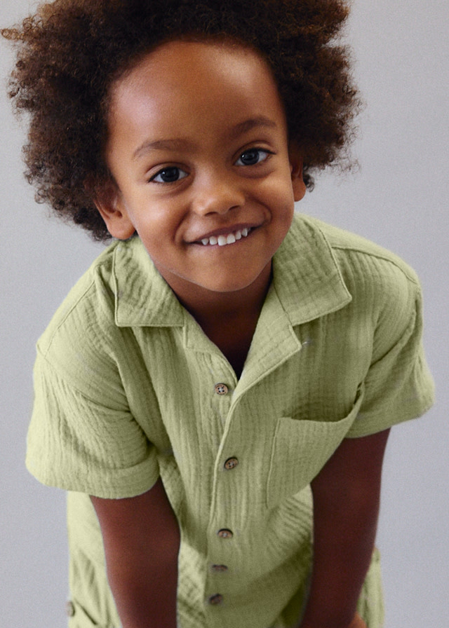 Mayoral Mayoral Muslin Button Up Shirt