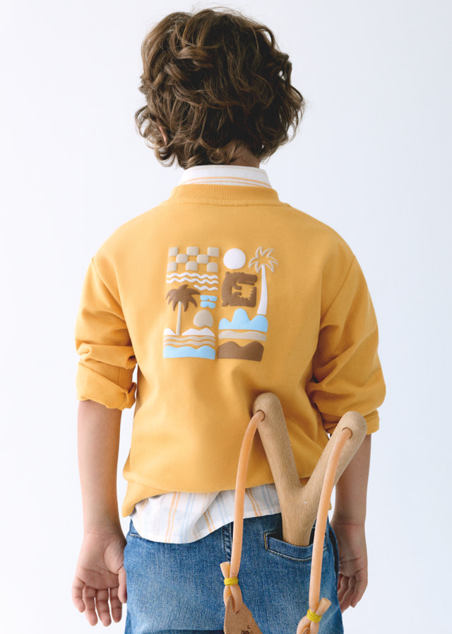 Mayoral Mayoral Beach Print Sweatshirt