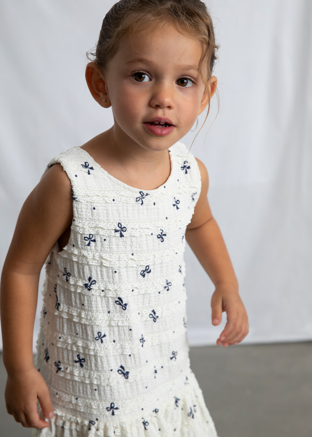 Mayoral Mayoral Bow Print Dress