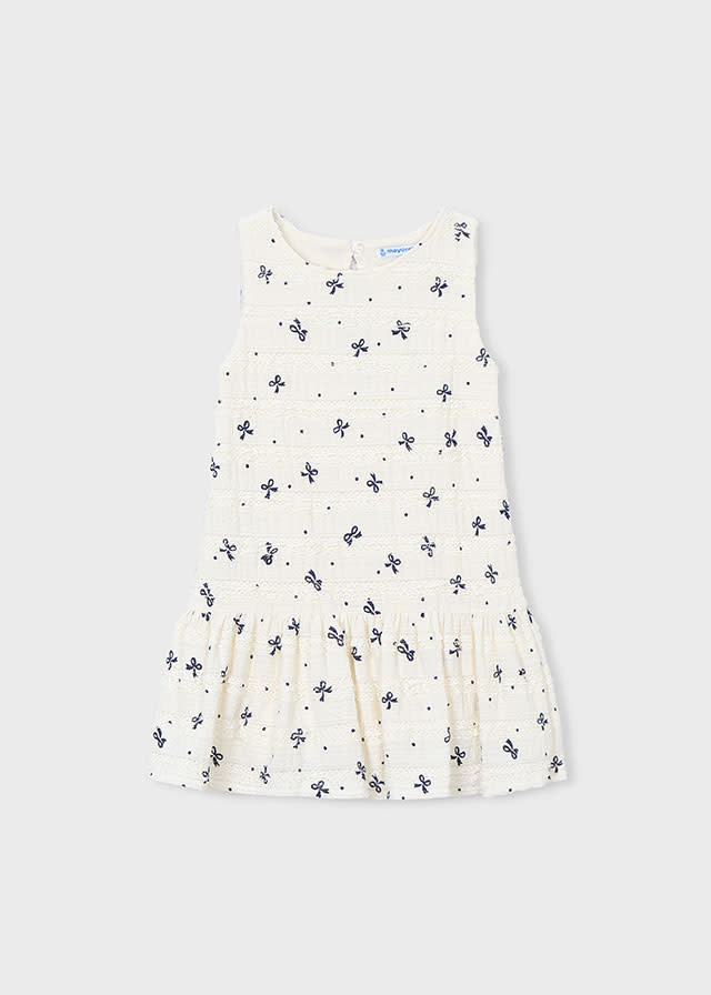 Mayoral Mayoral Bow Print Dress