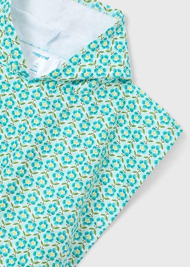 Mayoral Mayoral Floral Print Beach Poncho