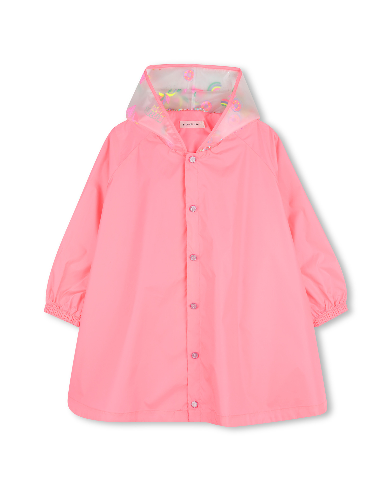 Billieblush Billieblush Poncho with Printed Hood