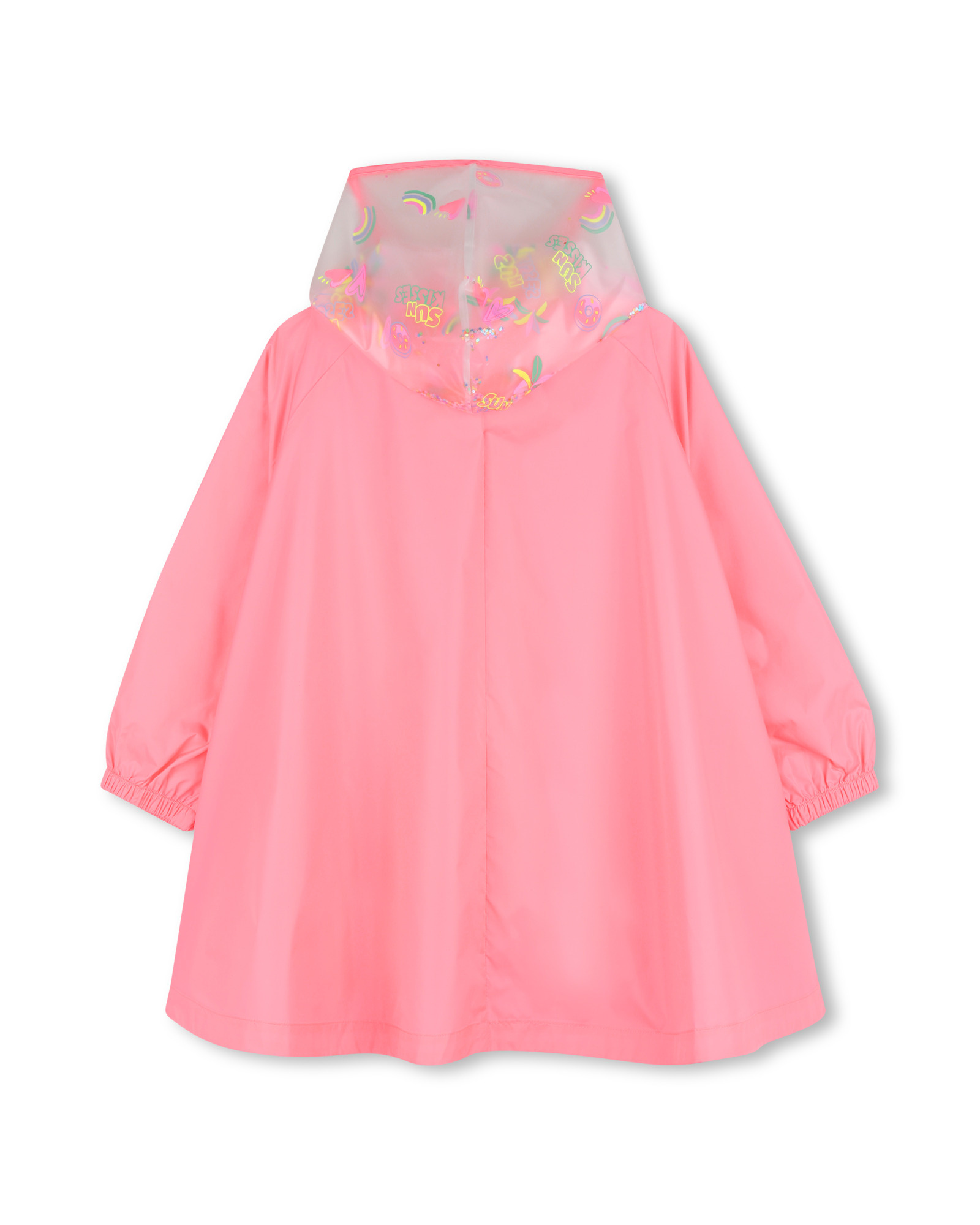 Billieblush Billieblush Poncho with Printed Hood