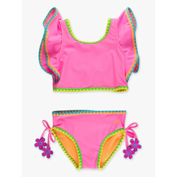 RuffleButts Rufflebutts Crochet Detail Butterfly Tankini 2-piece Swimsuit