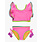 RuffleButts Rufflebutts Crochet Detail Butterfly Tankini 2-piece Swimsuit