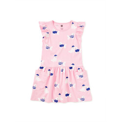 Tea Collection Tea Flutter Sleeve Pocket Dress