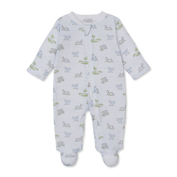 kissy kissy Kissy Kissy Safari Party Zip Footie