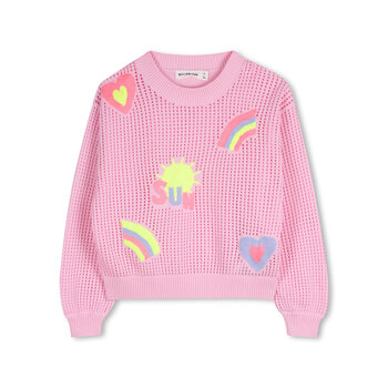 Billieblush Billieblush Embroidered Open Knot Sweater