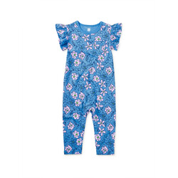 Tea Collection Tea Ruffle Sleeve Pocket Romper