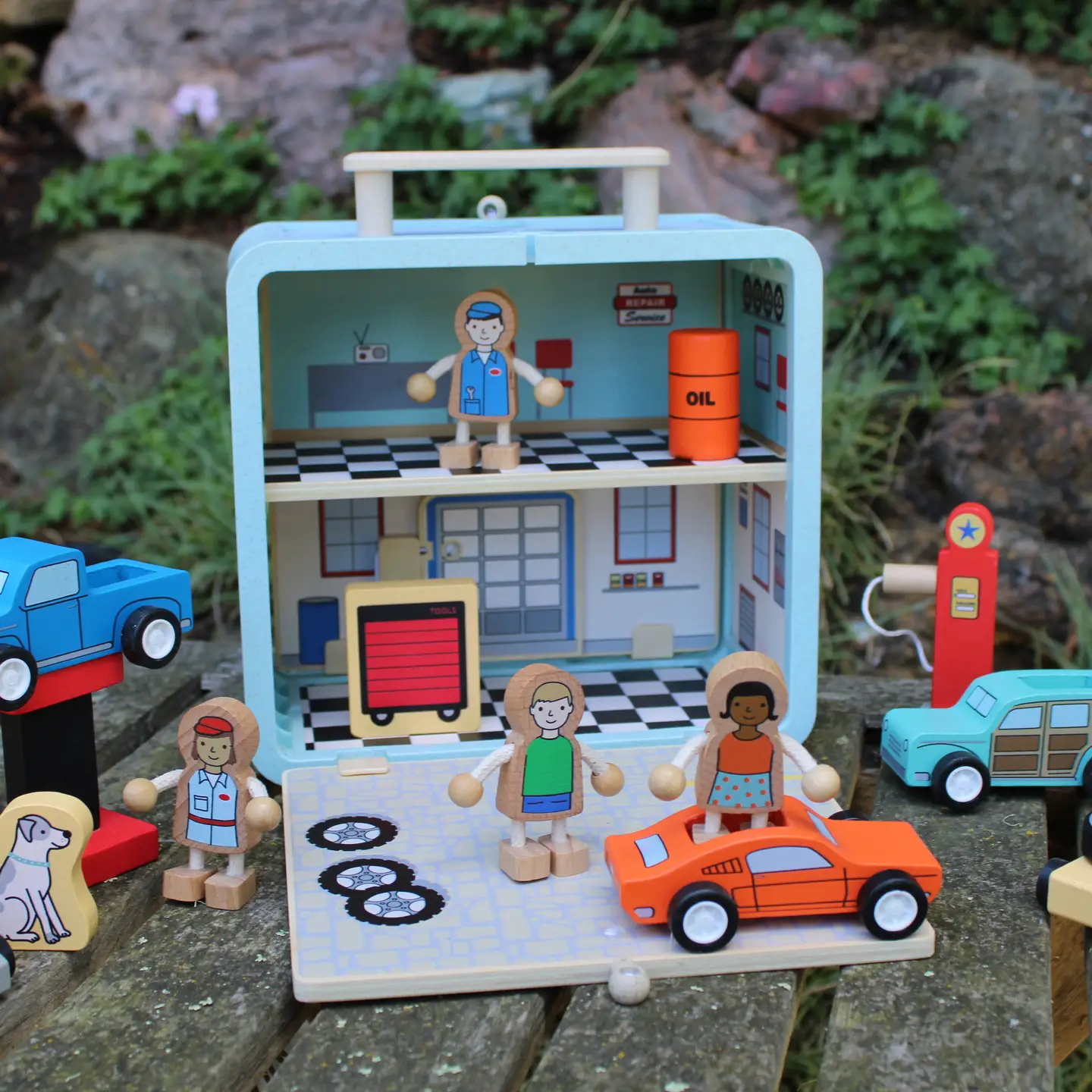 Jack Rabbit Creations Jack Rabbit Suitcase Series: Auto Repair Shop