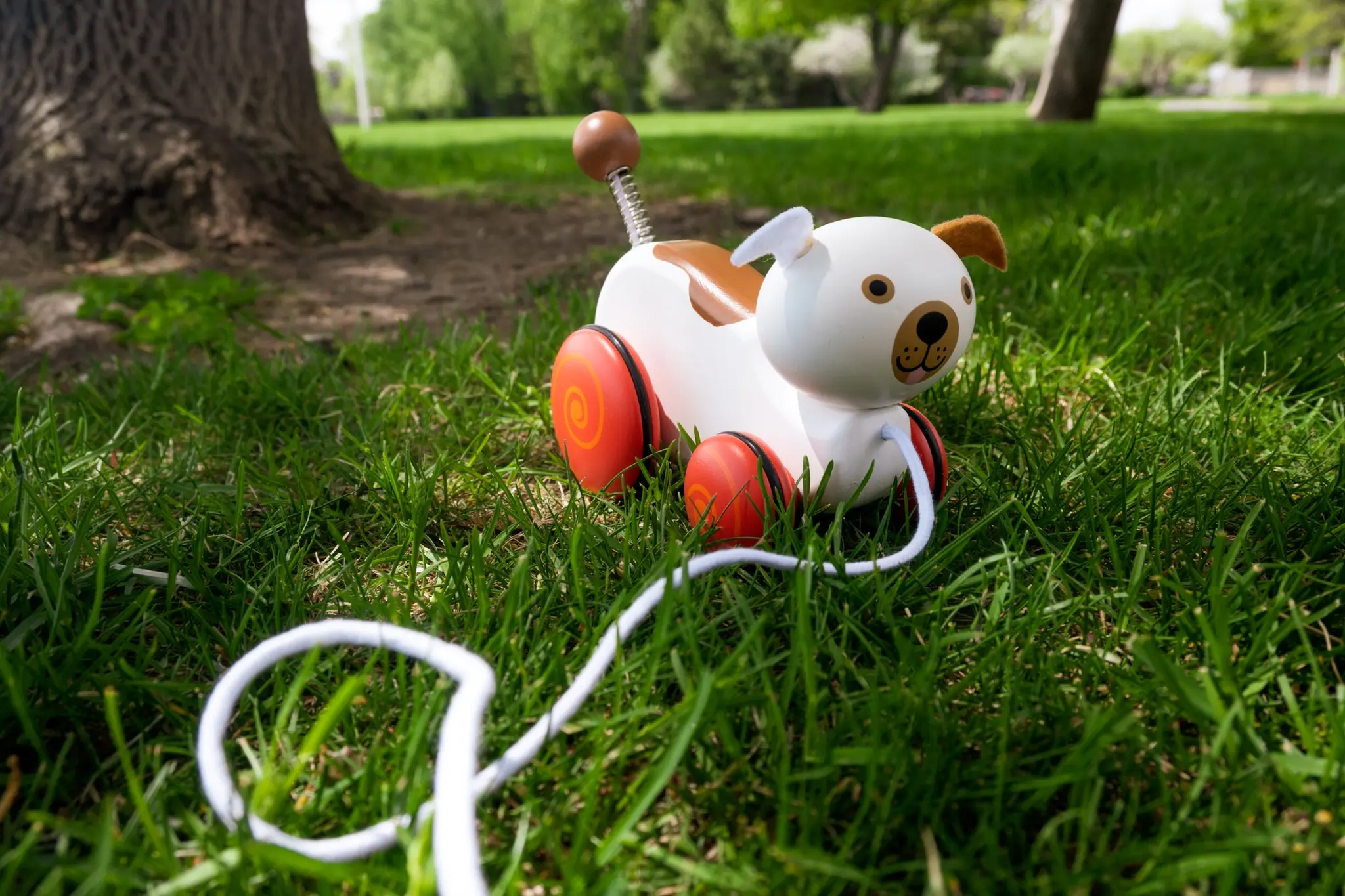 Jack Rabbit Creations Jack Rabbit Wiggles the Dog Pull Toy