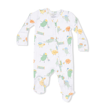 Angel Dear Angel Dear Pickles Playing Pickleball 2 Way Zipper Footie