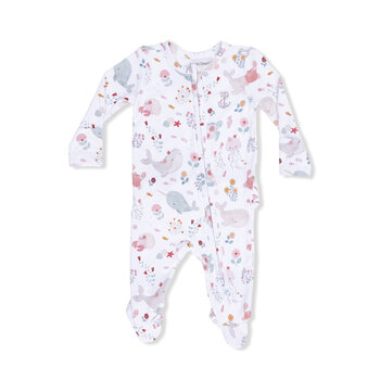 Angel Dear Angel Dear Garden Sea Creatures 2 Way Zipper Footie