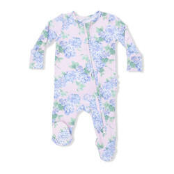 Angel Dear Angel Dear Hydrangeas 2 Way Zipper Footie