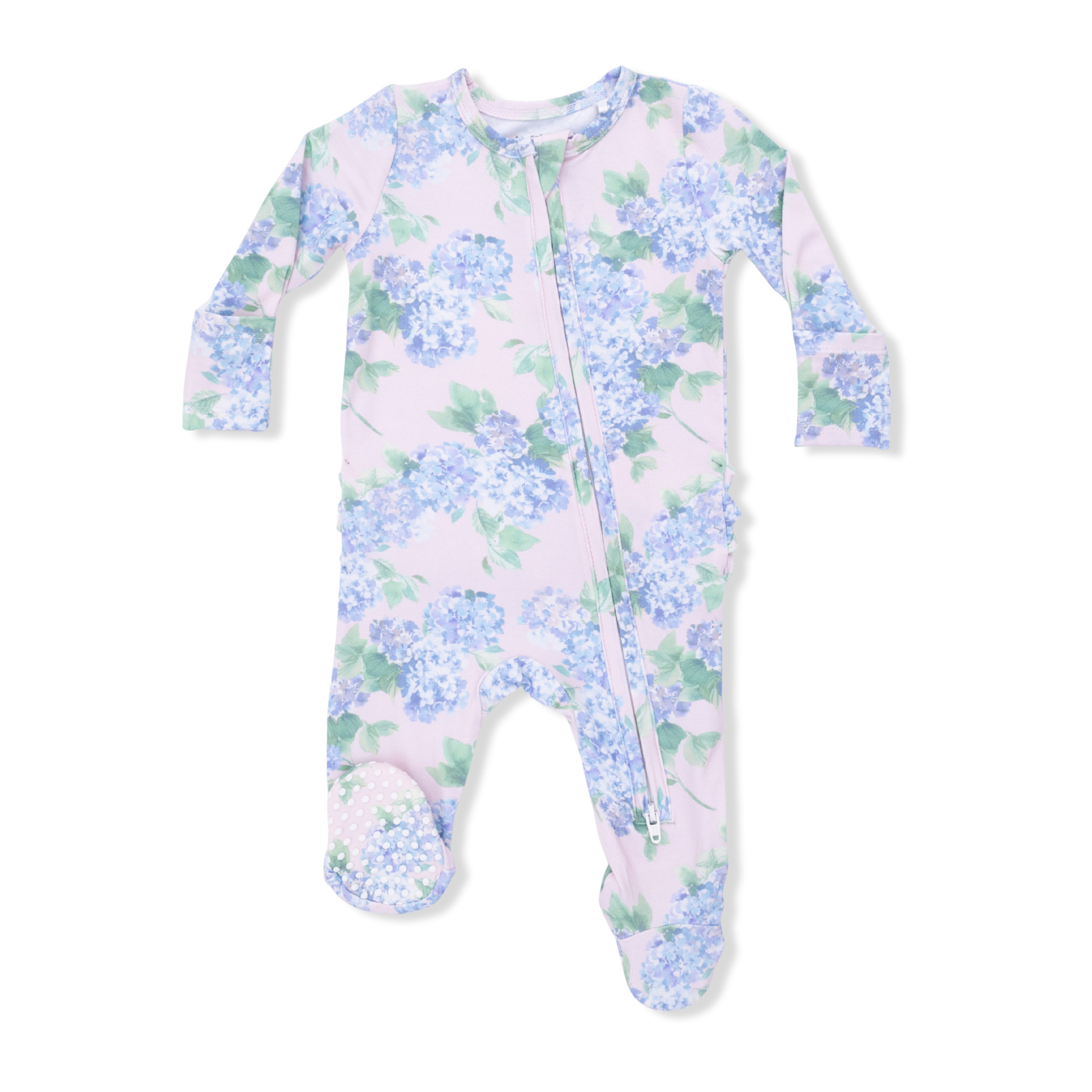 Angel Dear Angel Dear Hydrangeas 2 Way Zipper Footie