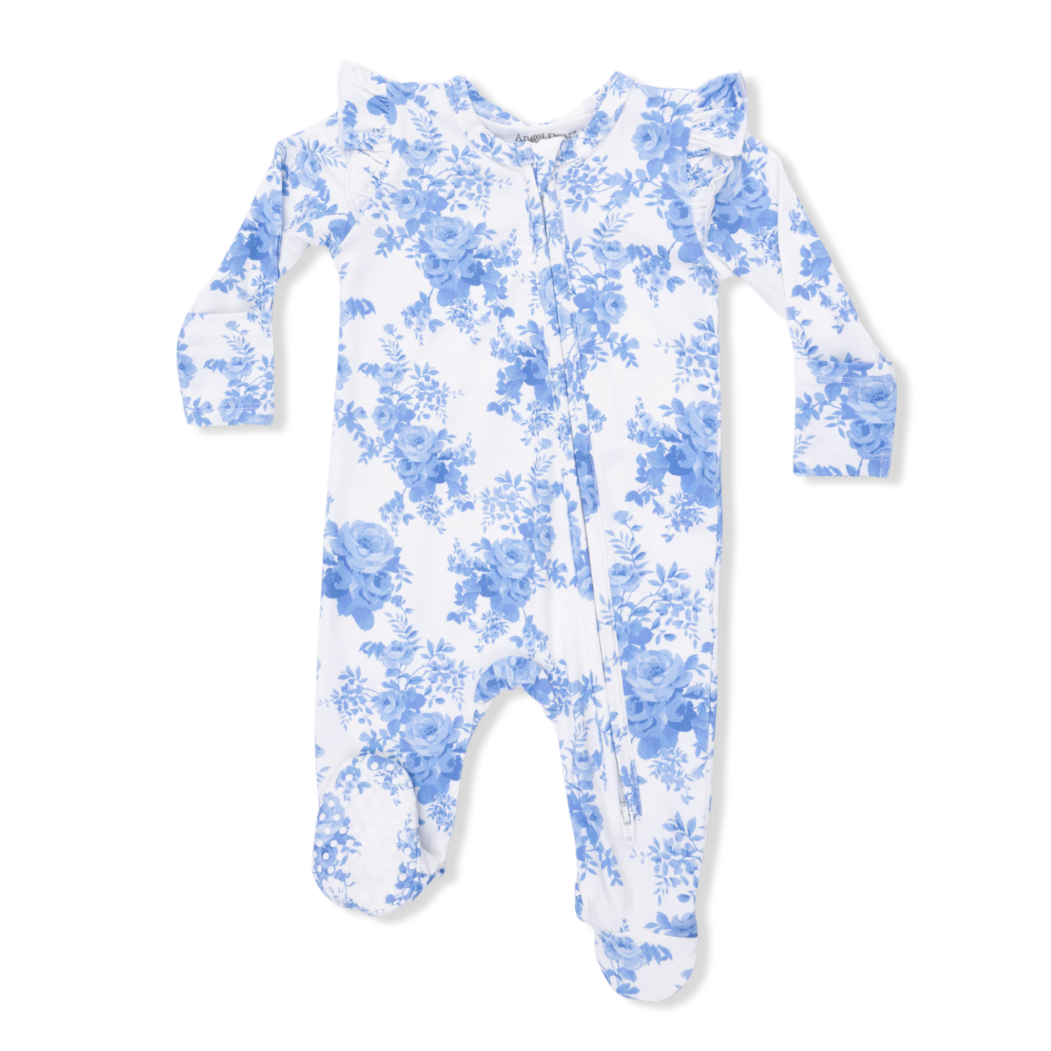 Angel Dear Angel Dear Dream Cottage Floral 2 Way Zipper Footie