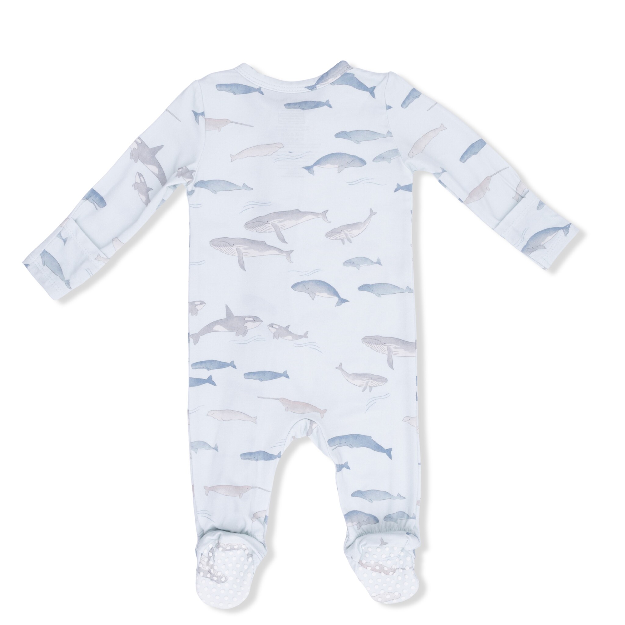 Angel Dear Angel Dear Little Whales 2 Way Zipper Footie
