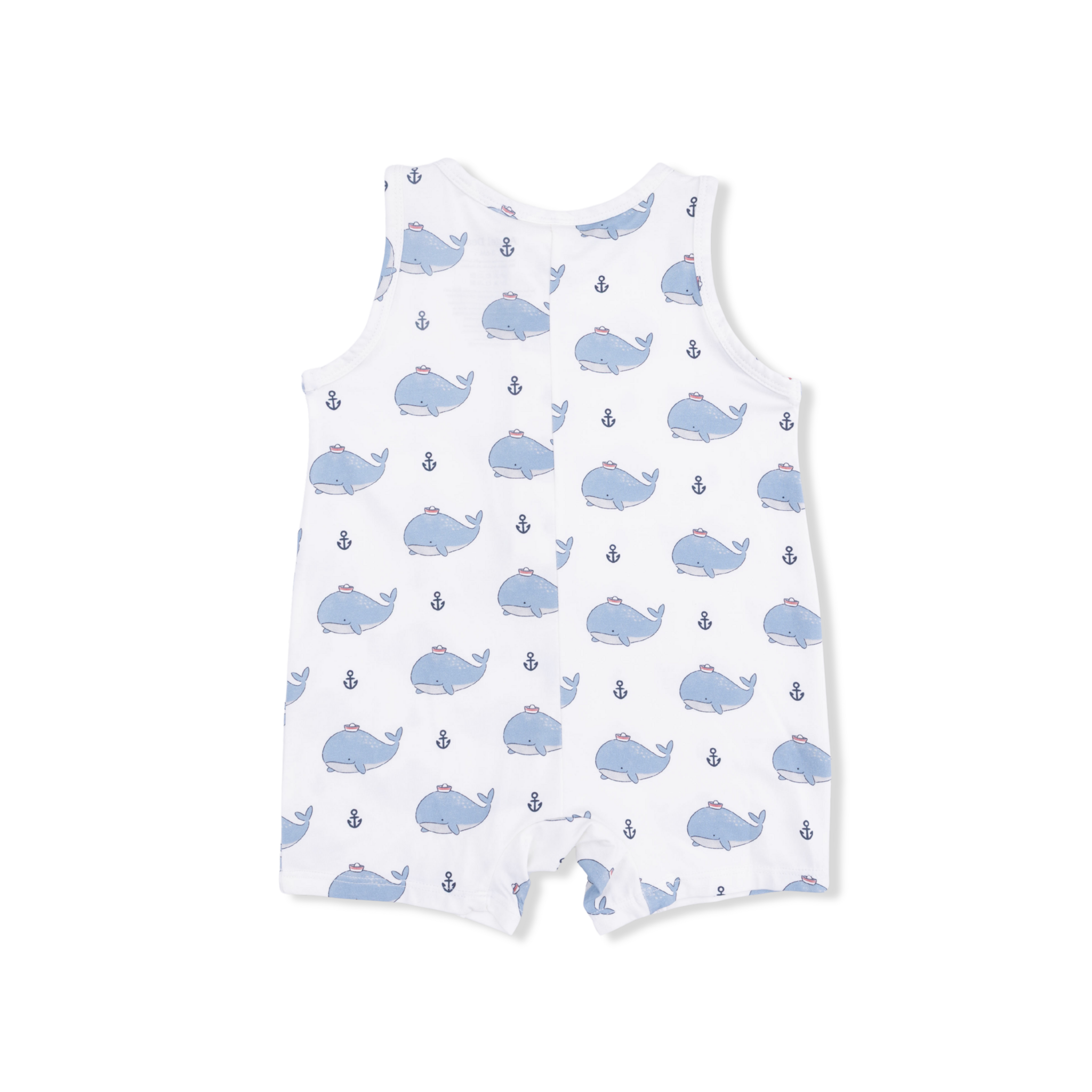 Angel Dear Angel Dear Bubbly Sailor Whales Sleeveless Shortie Romper