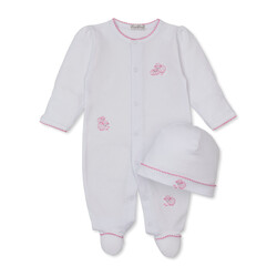 kissy kissy Kissy Kissy Sweet Sheep Snap Footie w/Hat Set