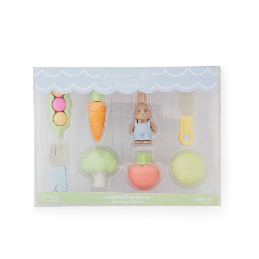 Daydream Society Bunnies In The Garden Eraser Set