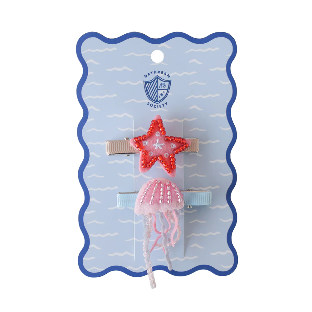Daydream Society Seaside Jellyfish & Starfish Clip Set