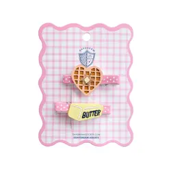 Daydream Society Waffle and Butter Hair Clip Set