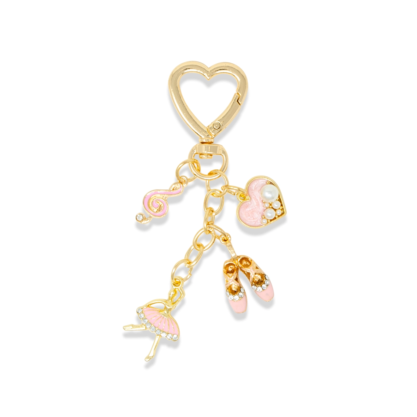 Tiny Quilted Ballet Charm Handbag- Purple