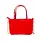 Quilted Rhinestone Tote Bag- Red