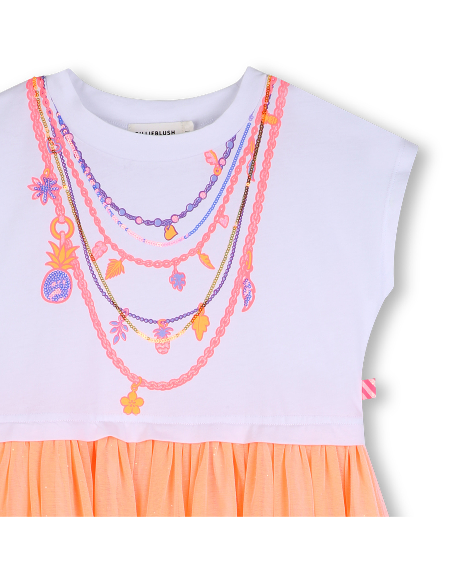 Billieblush Billieblush Short Sleeve Bi-Material Dress