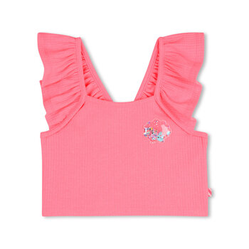 Billieblush Billieblush Seashell Tank Top With Flounced Straps