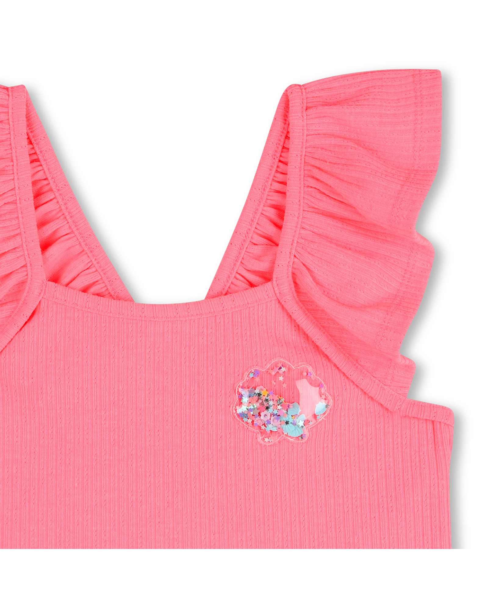 Billieblush Billieblush Seashell Tank Top With Flounced Straps