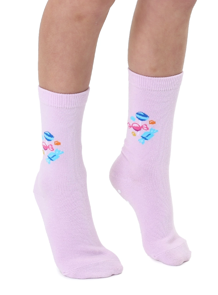 Living Royal 3D Packaged Crew Socks - Assorted Candy - Light Pink