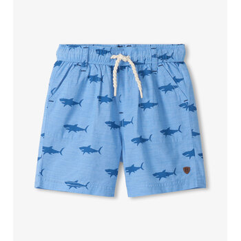 Hatley Hatley Baby Sharks Oxford Woven Shorts
