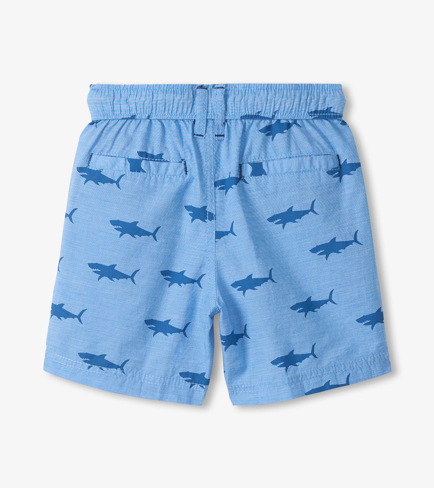Hatley Hatley Baby Sharks Oxford Woven Shorts