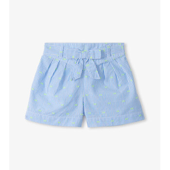 Hatley Hatley Neon Dots Belted Paper Bag Shorts