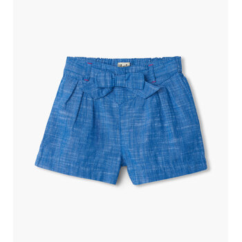 Hatley Hatley Belted Chambray Paper Bag Shorts