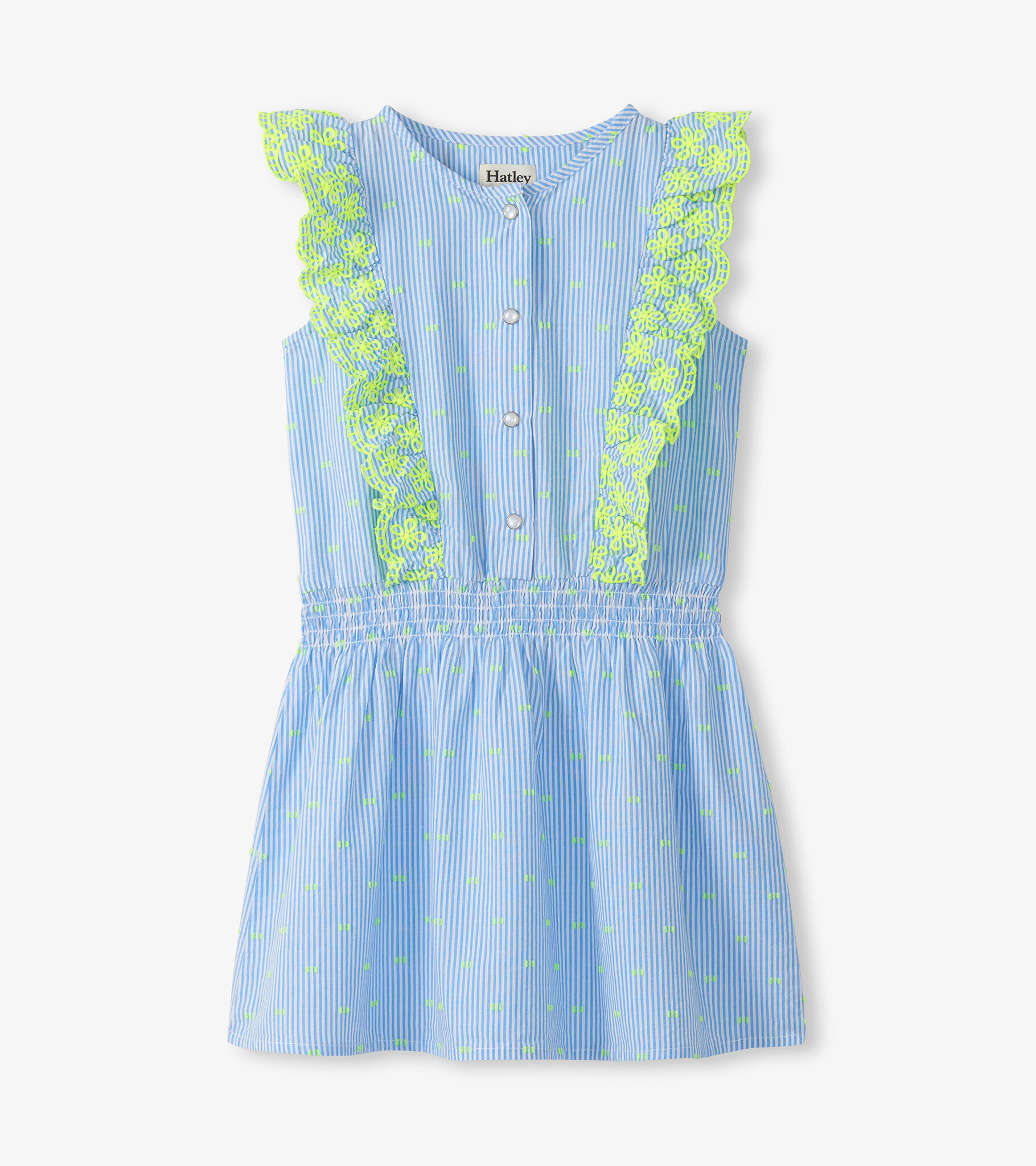Hatley Hatley Neon Dots Scallop Ruffle Dress