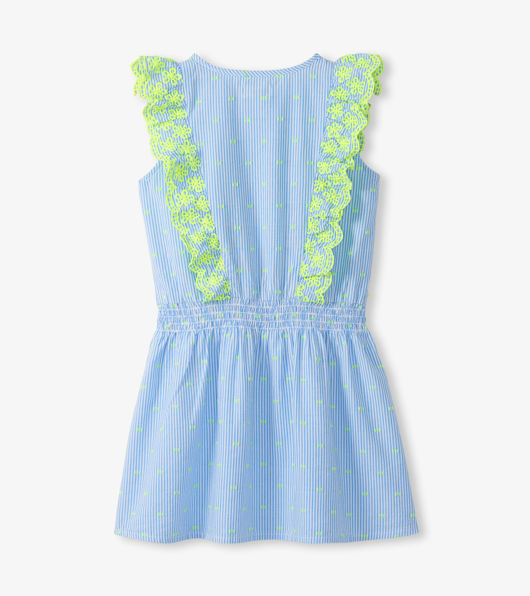 Hatley Hatley Neon Dots Scallop Ruffle Dress