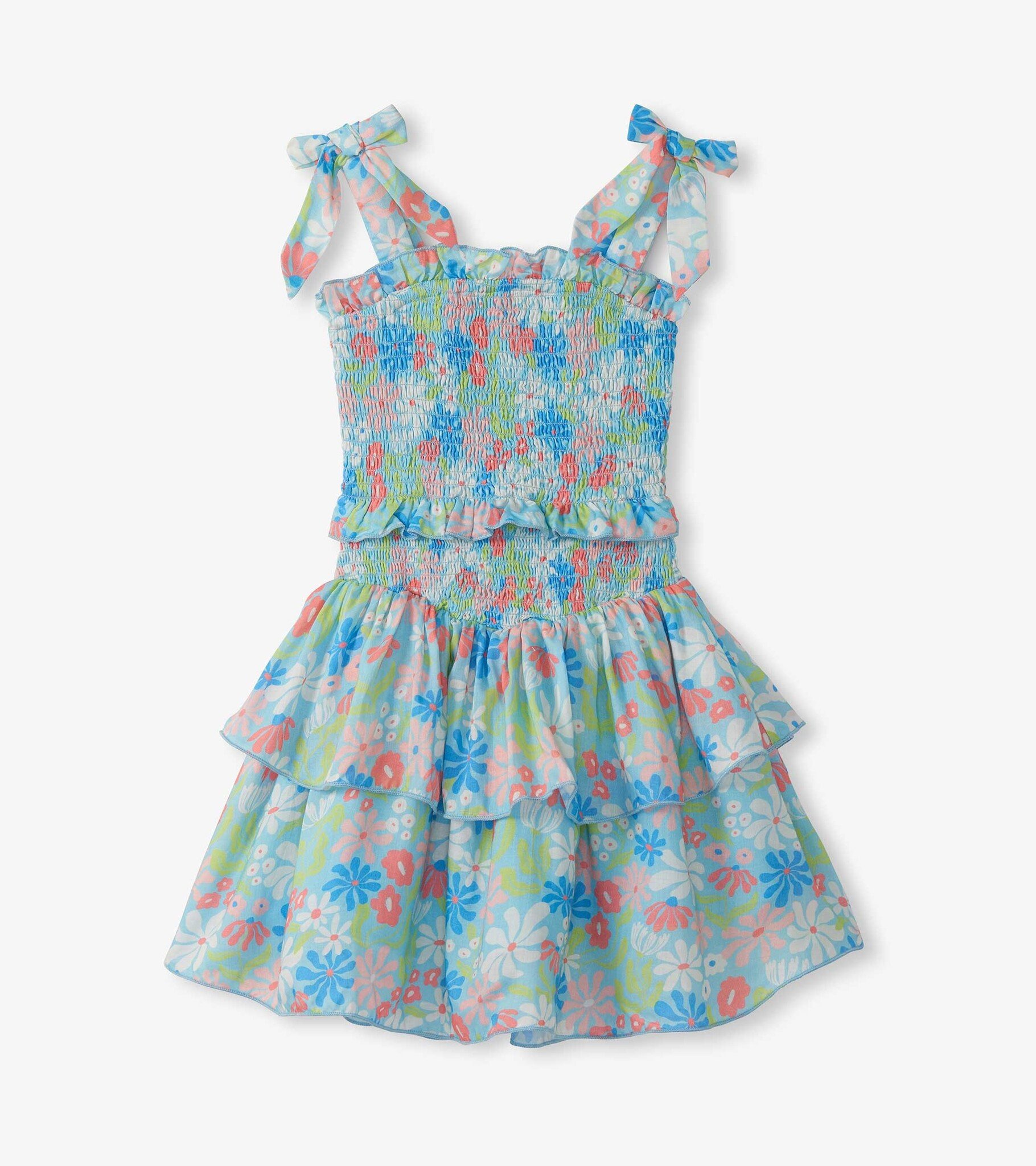 Hatley Hatley Whimsical Flowers Smocked Angel Dress